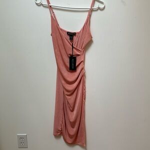 REVAMPED BRAND NEW mid length leg slit dress